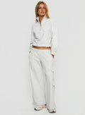 Rozanna Cargo Sweat Pants Grey Marle