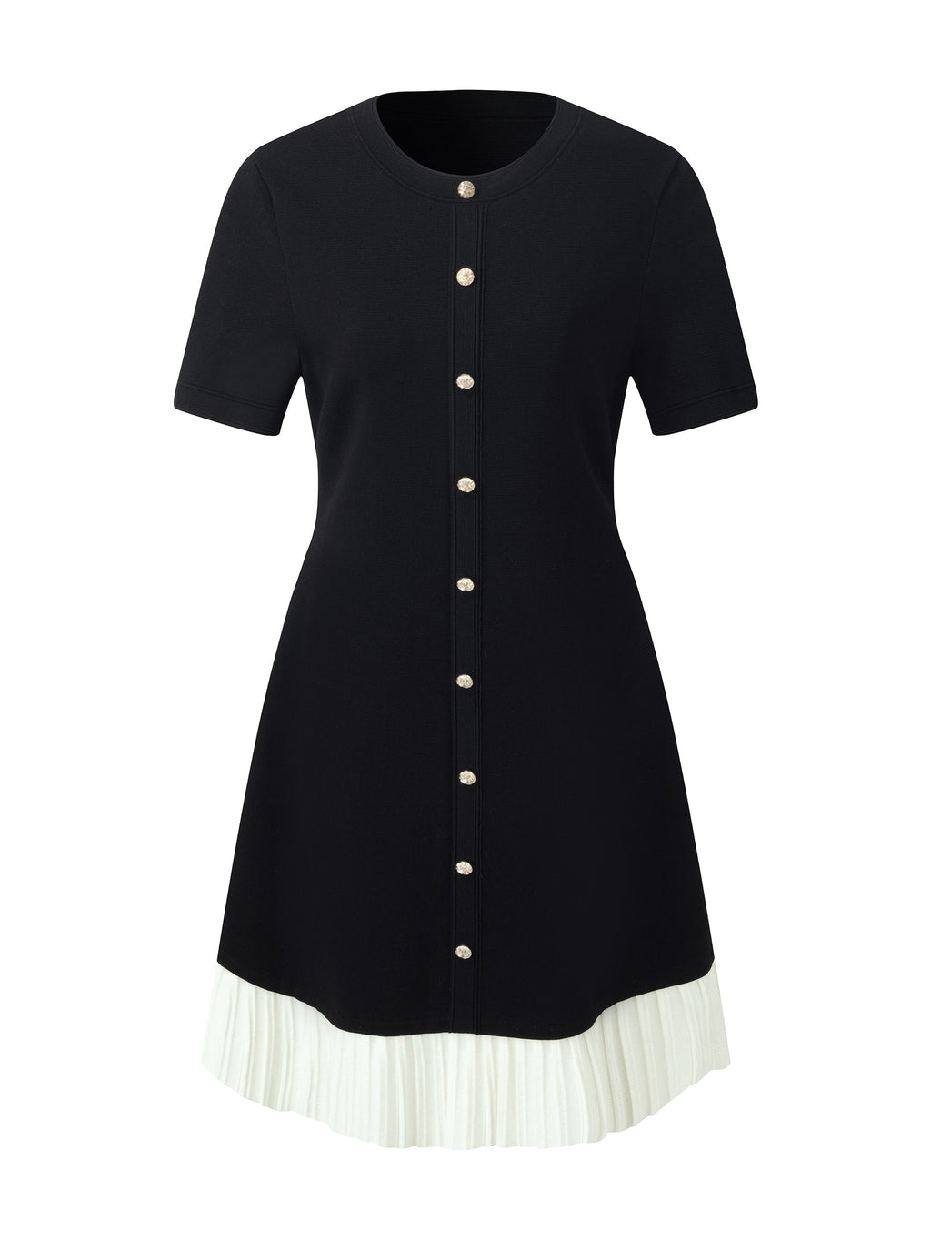 Tencel Blend Color Block Women Knit Mini Dress