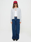 Shima Low Rise Straight Leg Jeans Mid Wash