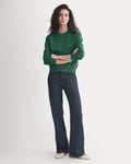 Double Knit Crew in Cotton Merino | Hunter Green