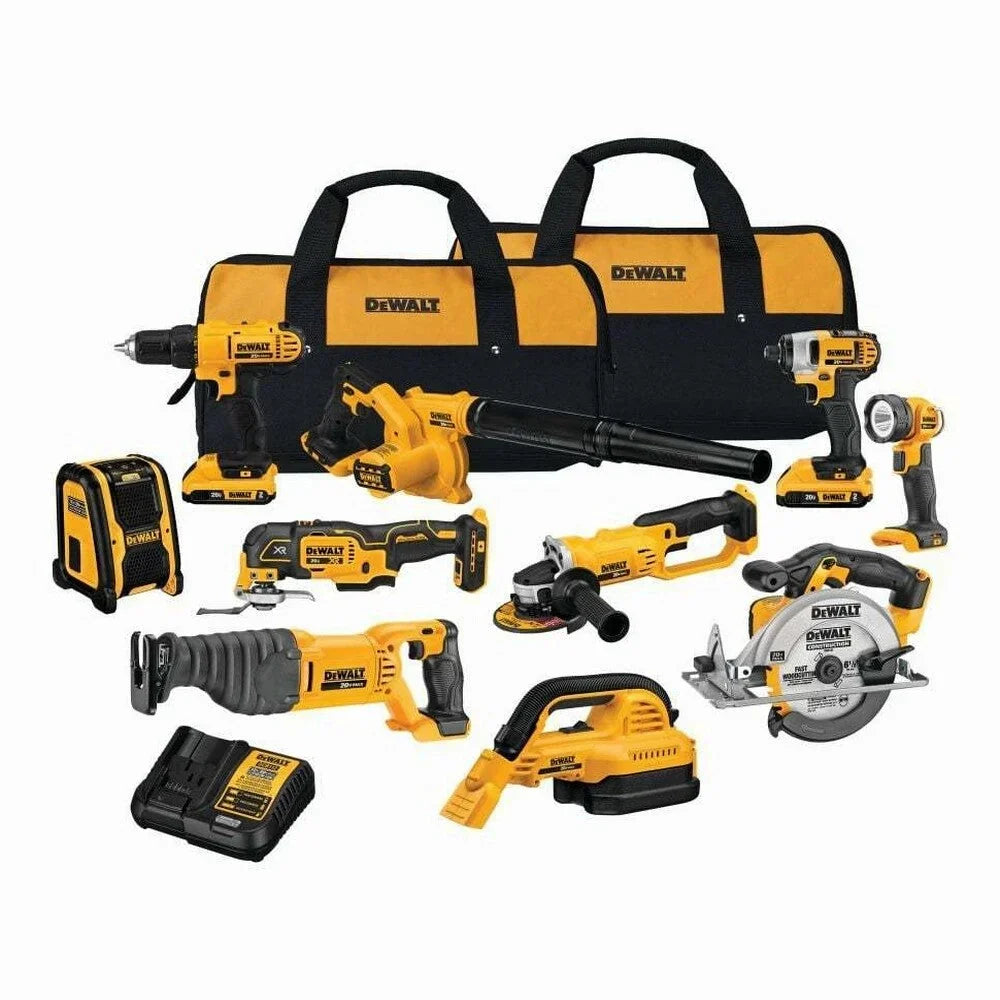 20V MAX 10-Tool Combo Kit DCK1020D2 with Batteries &amp; Charger