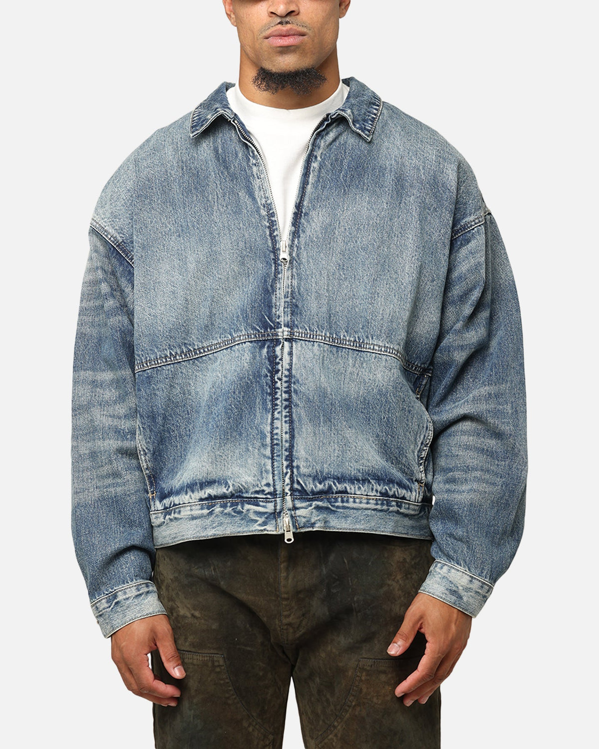 MNML Denim Choir Coat Vintage Blue