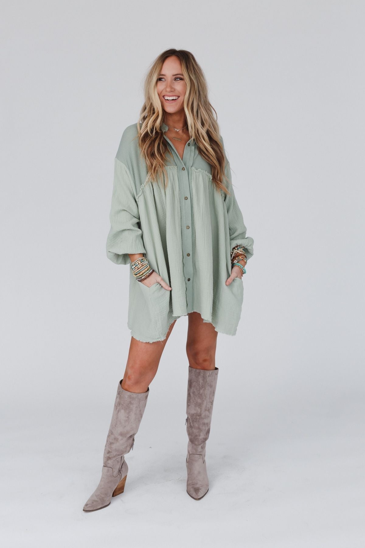 Sunday Kind Of Love Dress - Sage - Pre Order