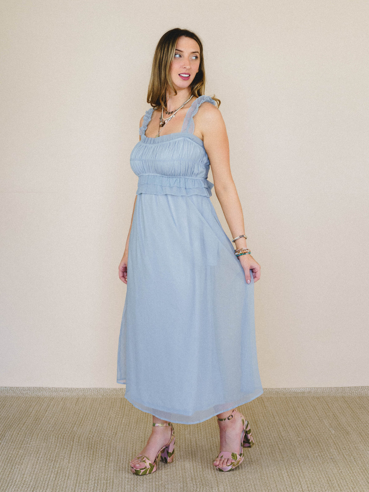 Spring Affair Dress - Pale Blue