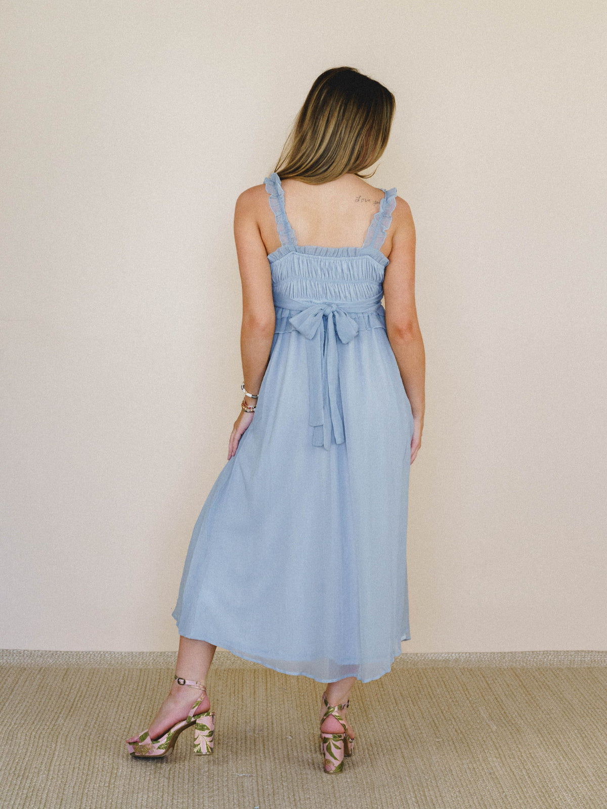 Spring Affair Dress - Pale Blue