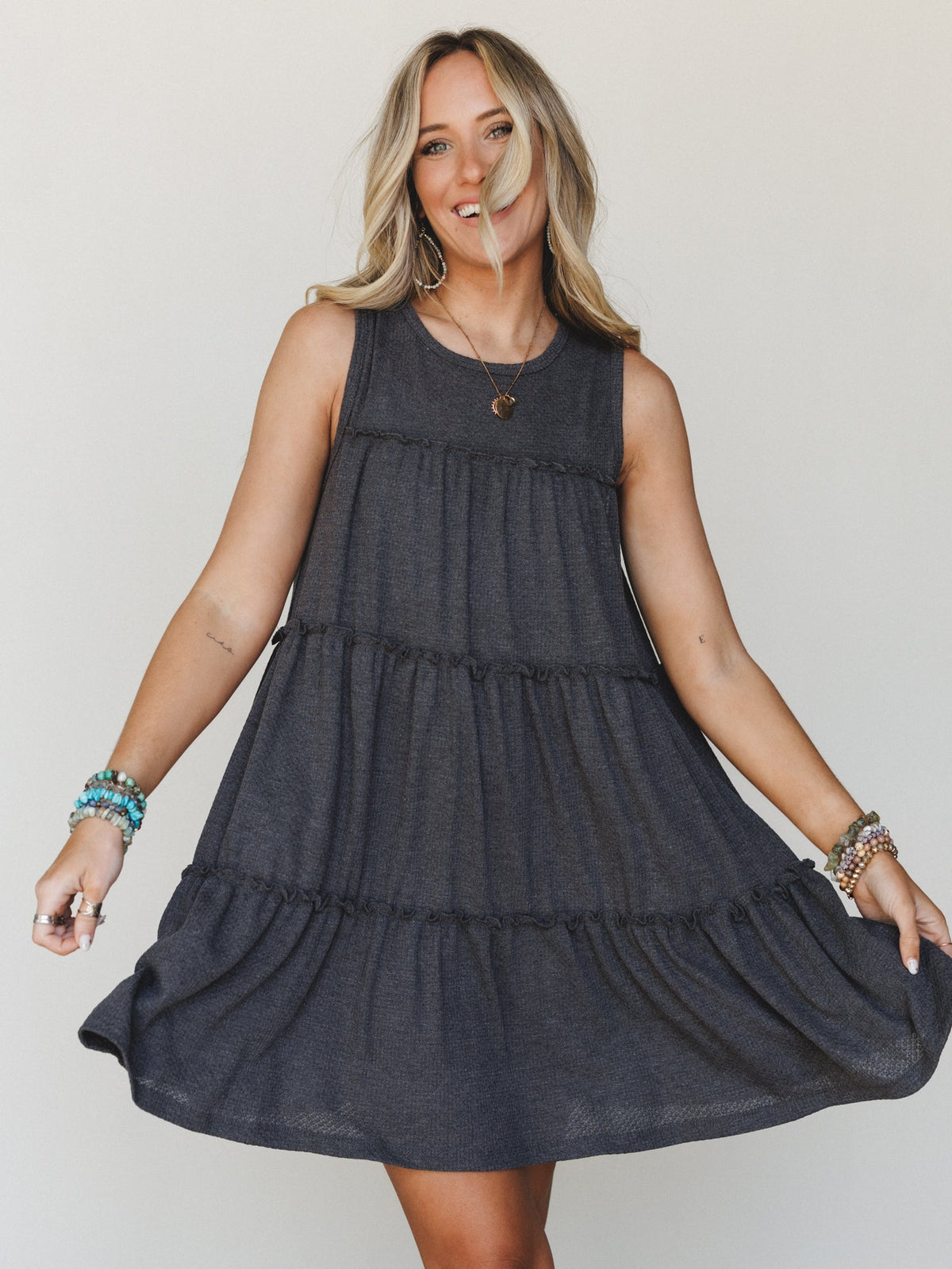 The Nest Dreamy Tiers Dress - Black - Pre Order