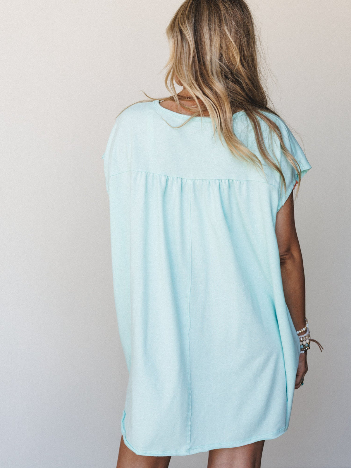 The Nest Crochet Casual Dress - Mint