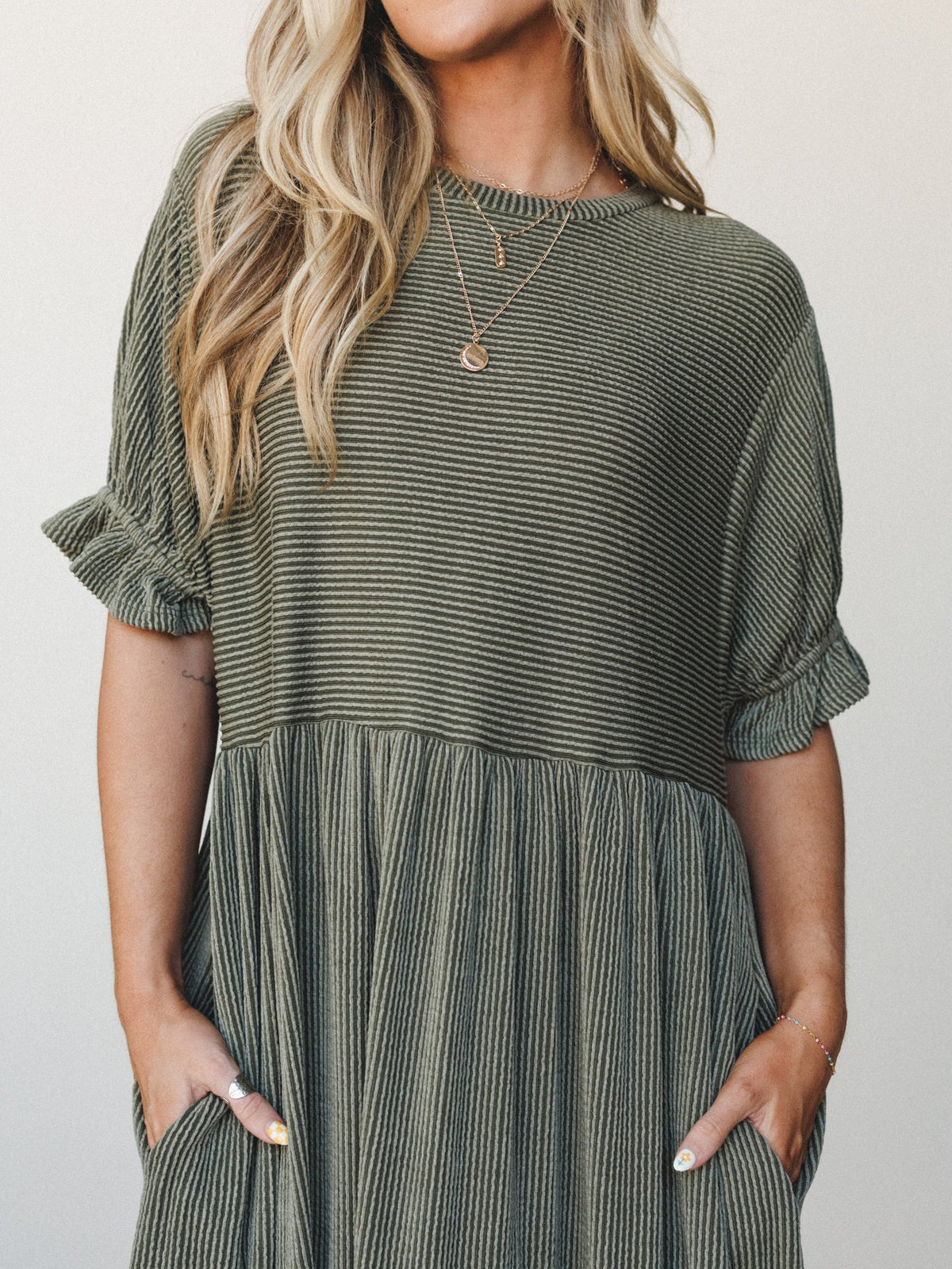 The Nest Open Sky Maxi Dress - Dark Olive