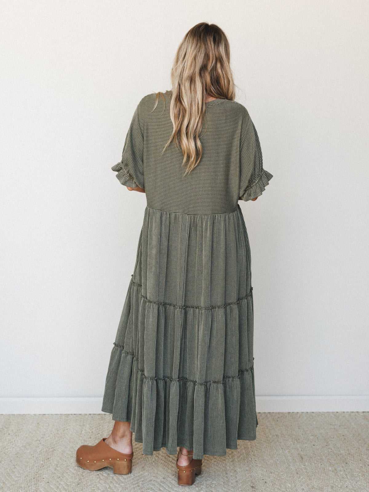 The Nest Open Sky Maxi Dress - Dark Olive