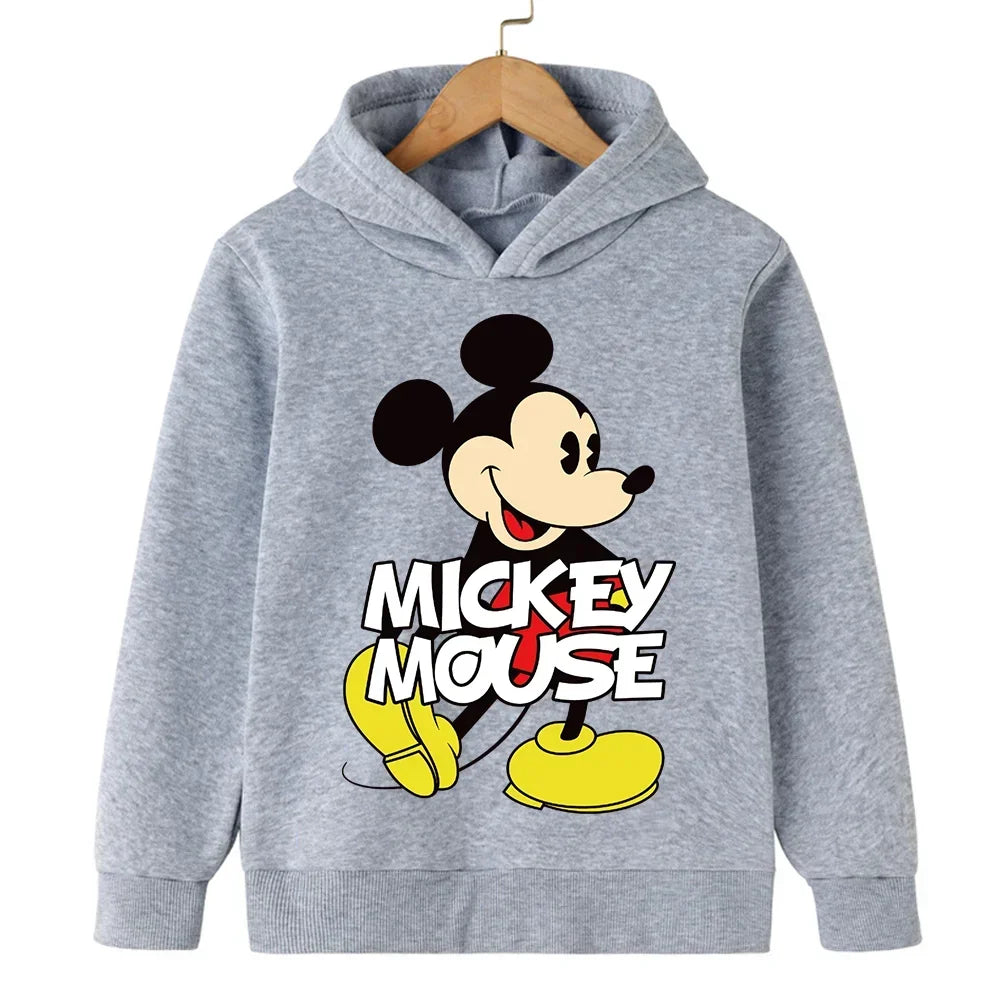 Harajuku Kids Mickey Kawaii hoodie 2-14 years old sweatshirt Spring long sleeve cartoon girls boys casual clothing tops children