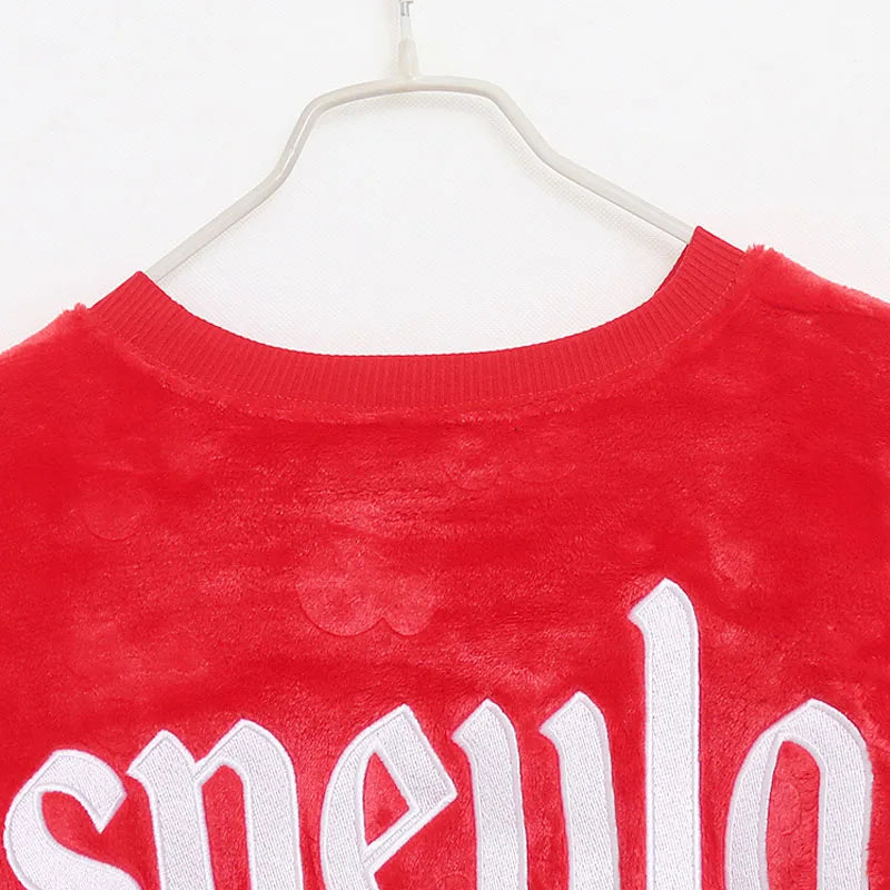Fleece Sweatshirt Women Casual Loose Pullover Tops O Neck Mickey Mouse Jumper Oversized Unisex Streetwear