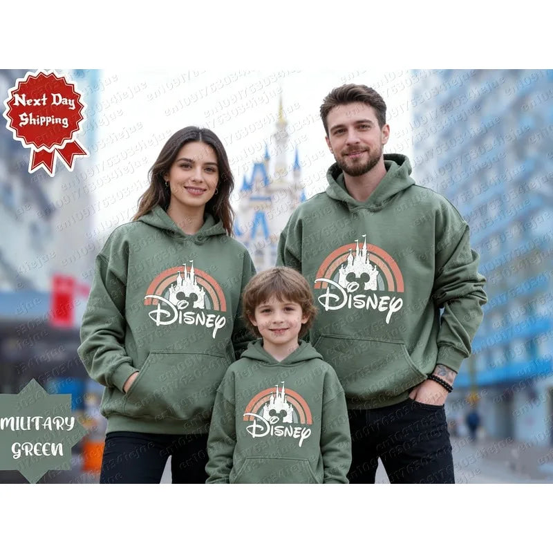 Pure Cotton Hoodie Parent-child Suit Unisex Keep Warm High Quality Causal Top
