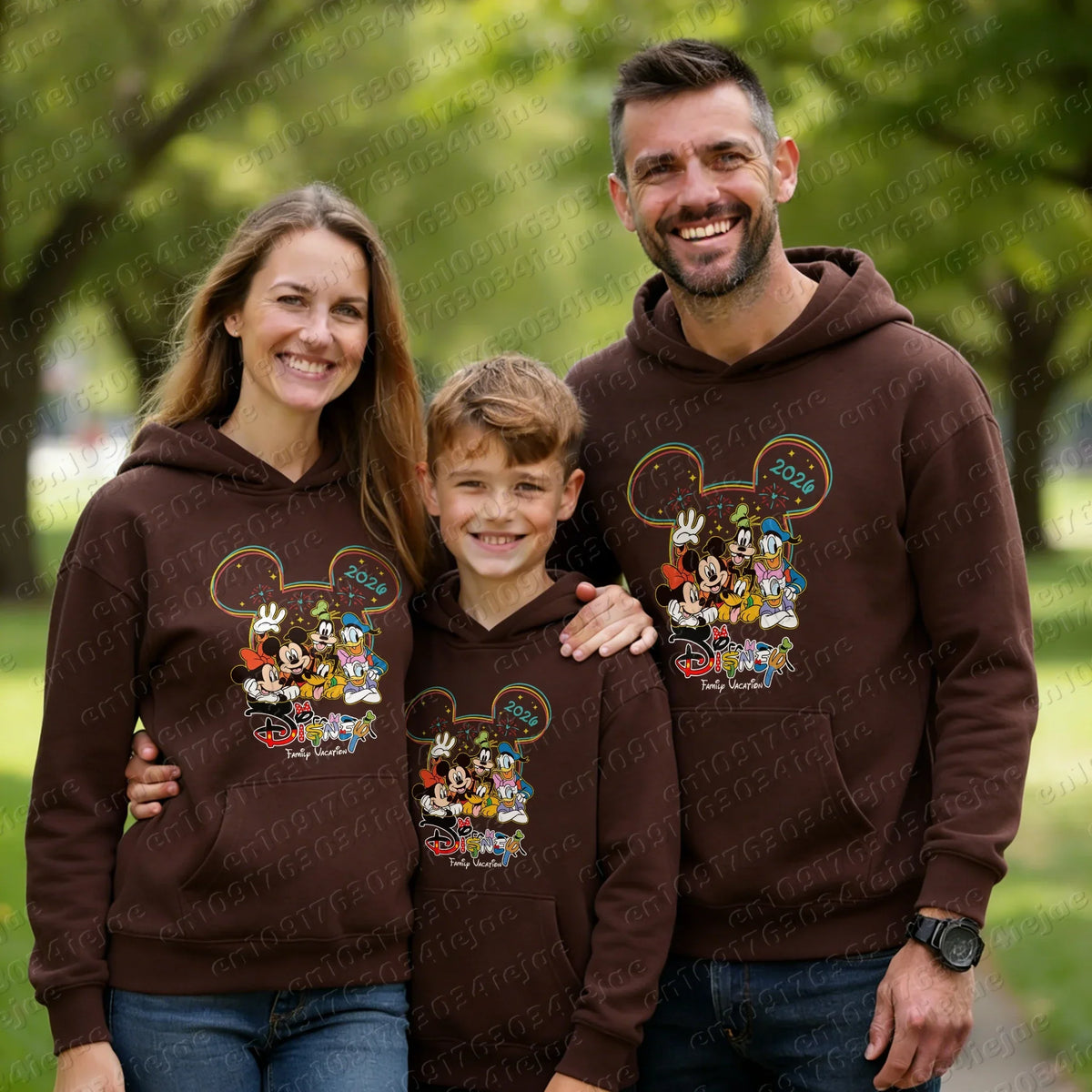 Mickey Pattern Pure Cotton Hoodie Parent-child Suit Unisex Keep Warm High Quality Causal Top