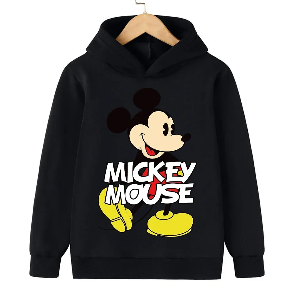 Harajuku Kids Mickey Kawaii hoodie 2-14 years old sweatshirt Spring long sleeve cartoon girls boys casual clothing tops children
