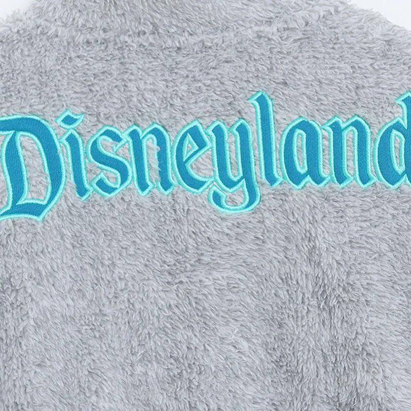 Fleece Zip Up Sweatshirt Women Casual Stand Collar Tops Jacket Embroidery Jumper Femme Streetwear