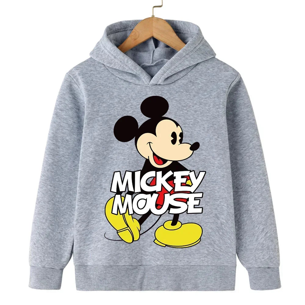 Harajuku Kids Mickey Kawaii hoodie 2-14 years old sweatshirt Spring long sleeve cartoon girls boys casual clothing tops children