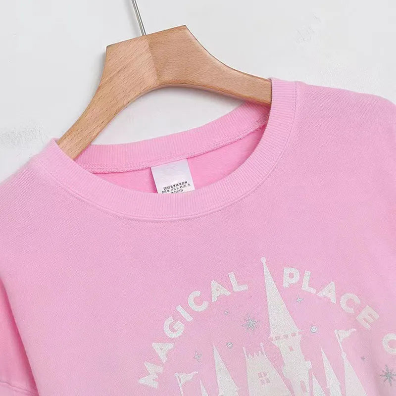 Sweatshirt Women Gradient Color Fleece Pullover O Neck Long Sleeve Casual Jumper Tops Femme Streetwear