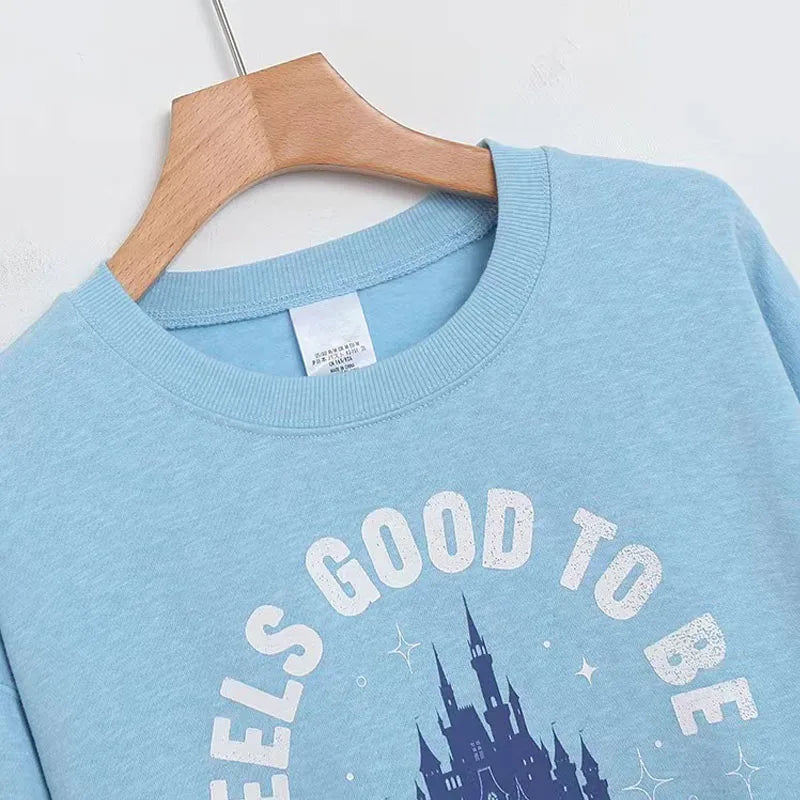 Sweatshirt Women Gradient Color Fleece Pullover O Neck Long Sleeve Casual Jumper Tops Femme Streetwear