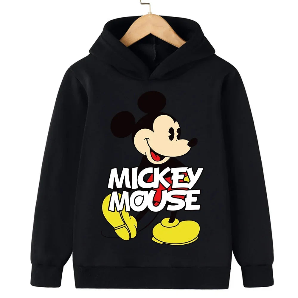 Harajuku Kids Mickey Kawaii hoodie 2-14 years old sweatshirt Spring long sleeve cartoon girls boys casual clothing tops children
