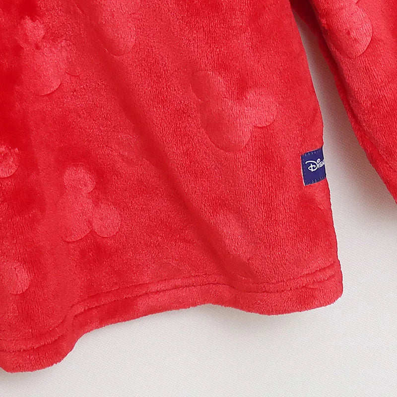 Fleece Sweatshirt Women Casual Loose Pullover Tops O Neck Mickey Mouse Jumper Oversized Unisex Streetwear