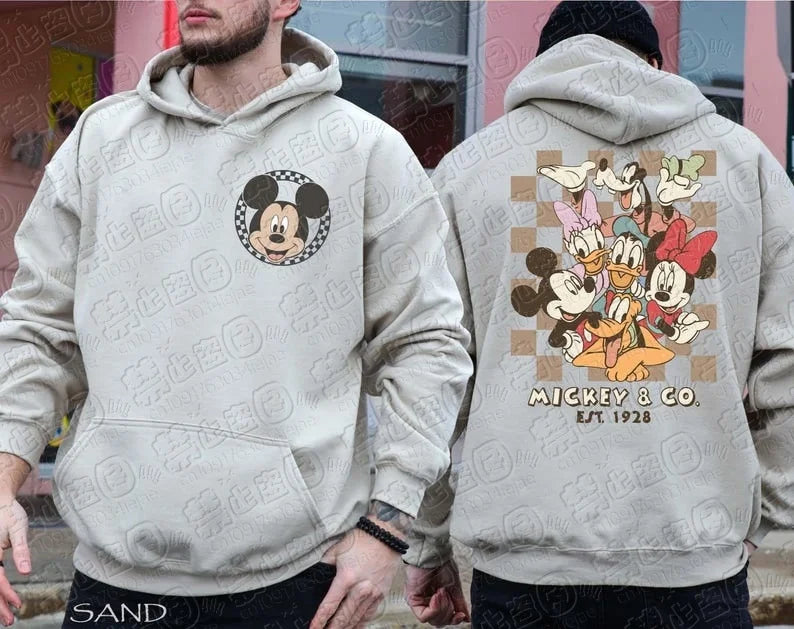 Pattern Pure Cotton Hoodie Parent-child Suit One Piece Unisex Keep Warm High Quality Causal Top