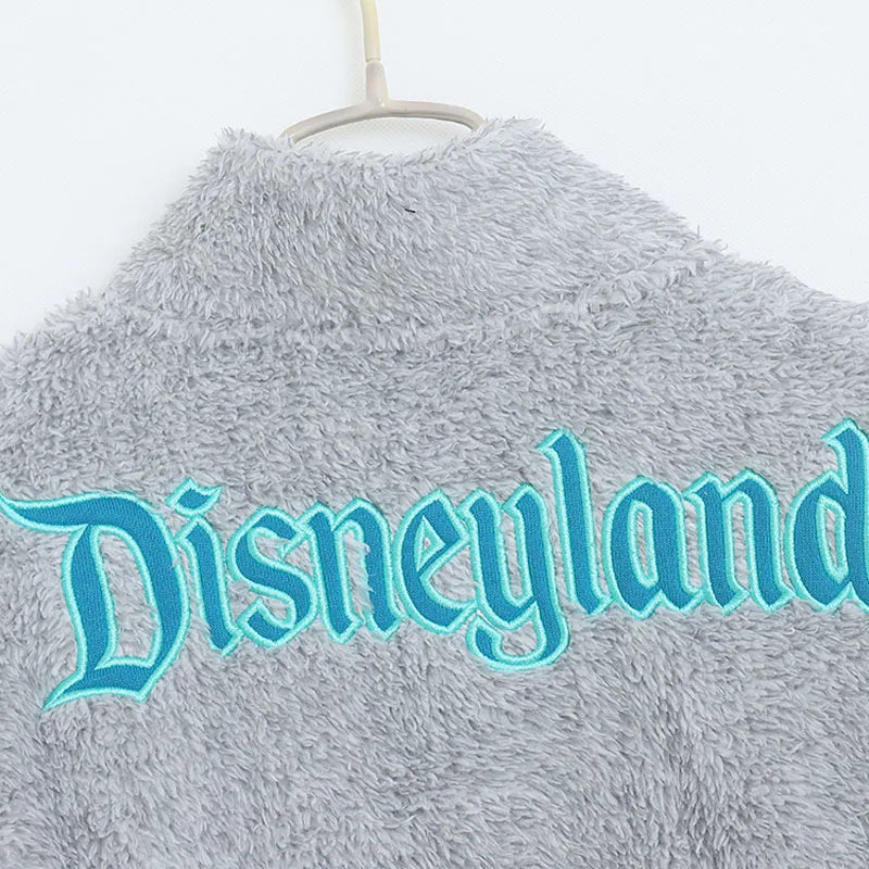 Fleece Zip Up Sweatshirt Women Casual Stand Collar Tops Jacket Embroidery Jumper Femme Streetwear