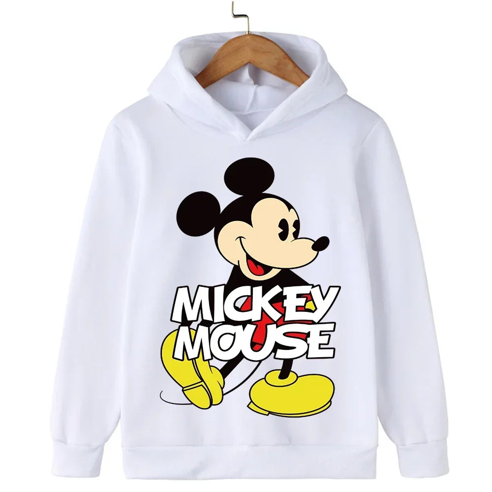 Harajuku Kids Mickey Kawaii hoodie 2-14 years old sweatshirt Spring long sleeve cartoon girls boys casual clothing tops children