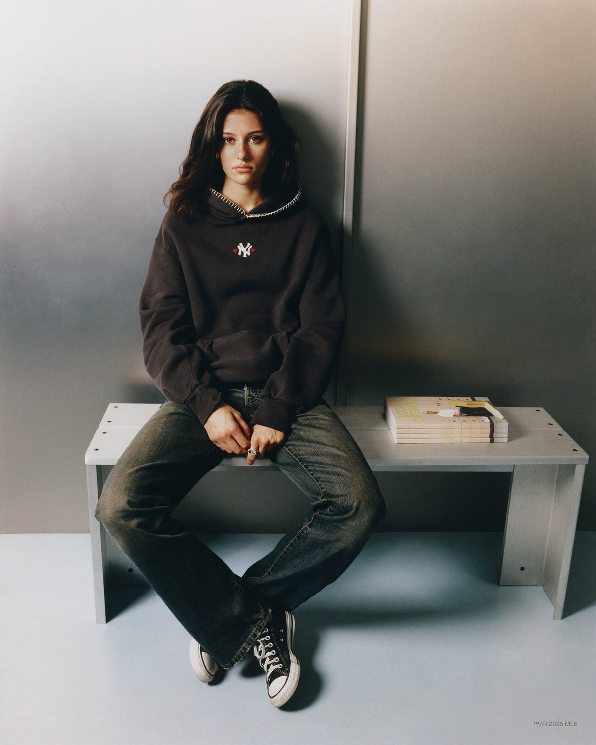 Yankees Heart Fleece Hoodie