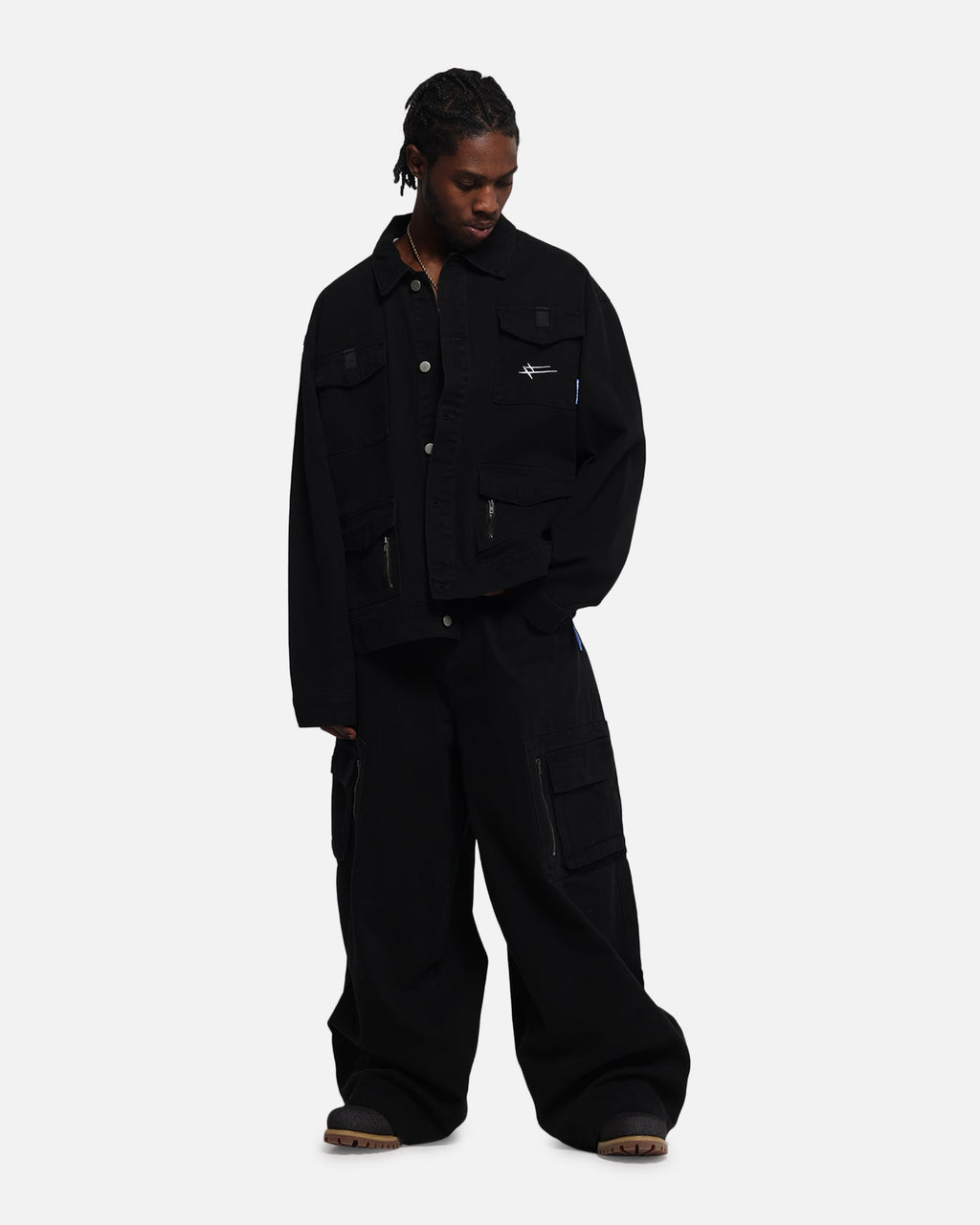 Loiter Combat Utility Jacket Washed Black