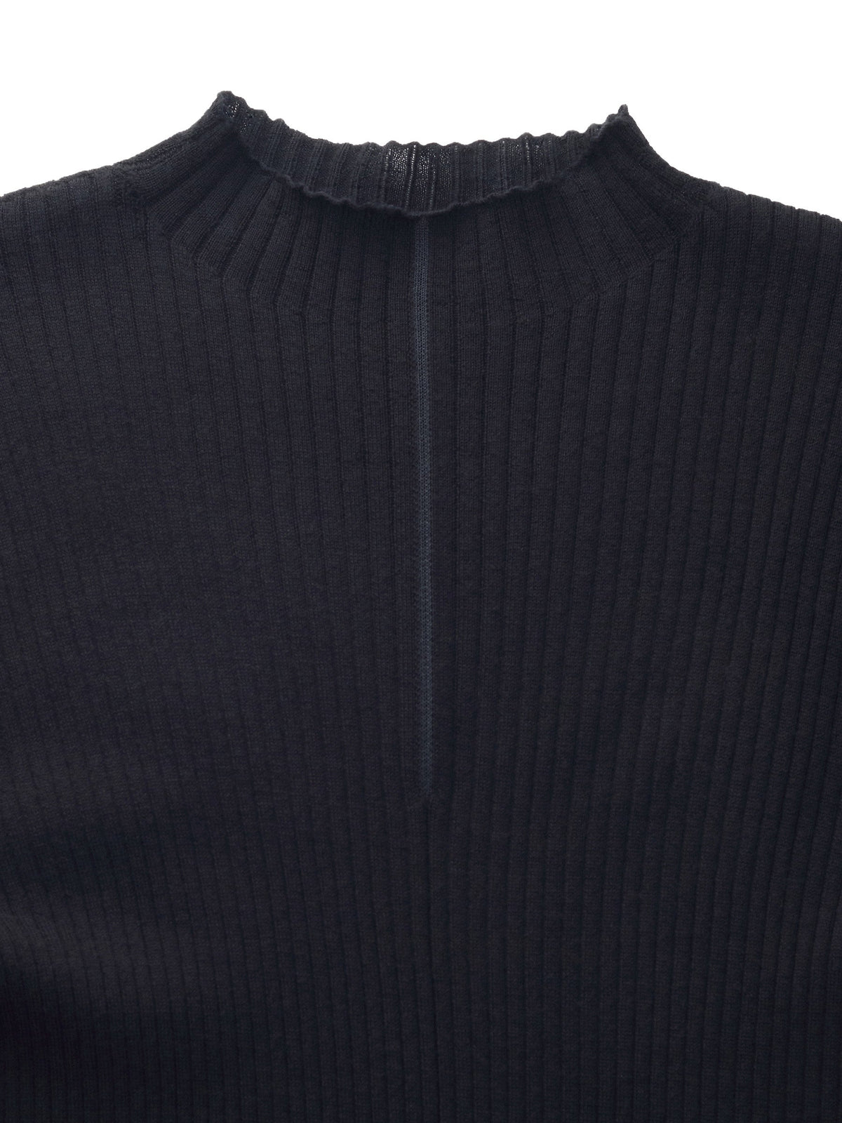 100% Washable Wool Mock Neck Women Knit Top