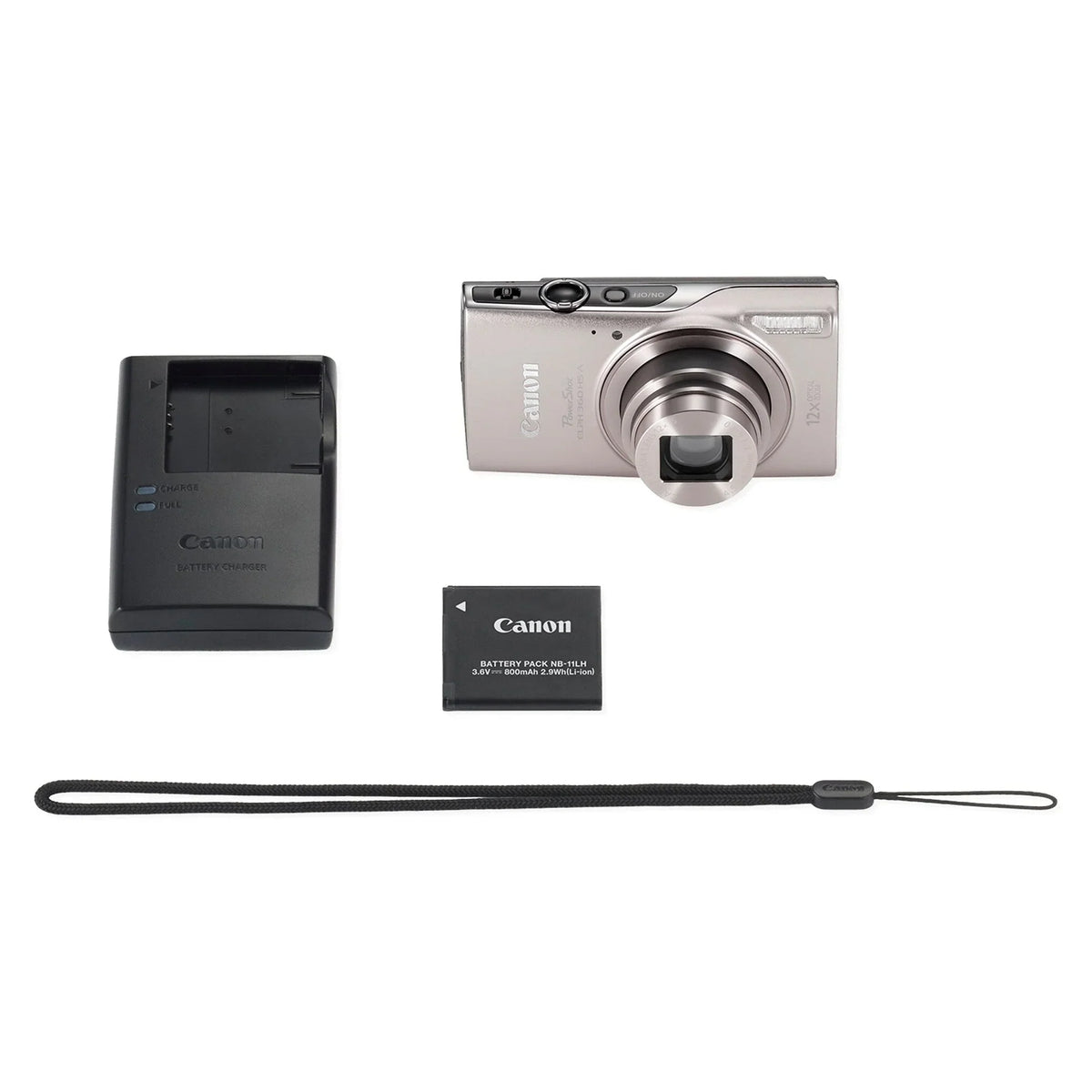 Canon PowerShot ELPH 360 Camera - Silver