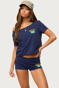 Brazilian Babe Off Shoulder T Shirt